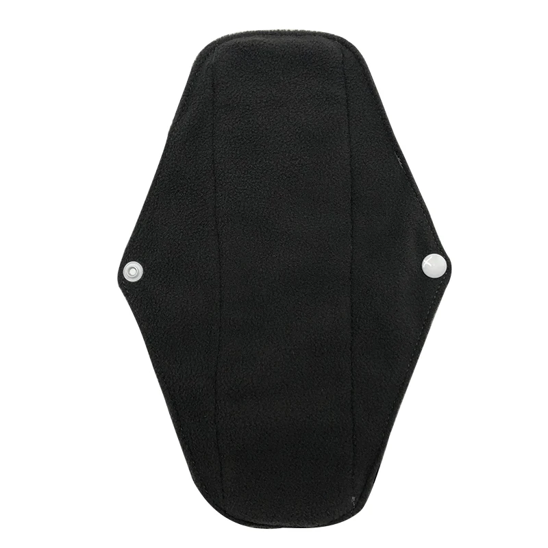 Almohadillas menstruales de 18x25CM para uso nocturno para mujer, almohadilla Menstrual reutilizable, transpirables, lavables-5