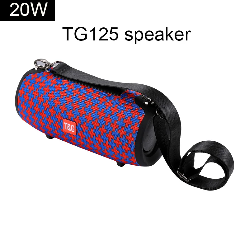 TG125 Red cross Действительно 40 Вт Bluetooth динамик Портативная колонка музыкальный плеер звуковая система бум коробка с fm-радио Aux TF сабву - Цвет: TG125 Red cross