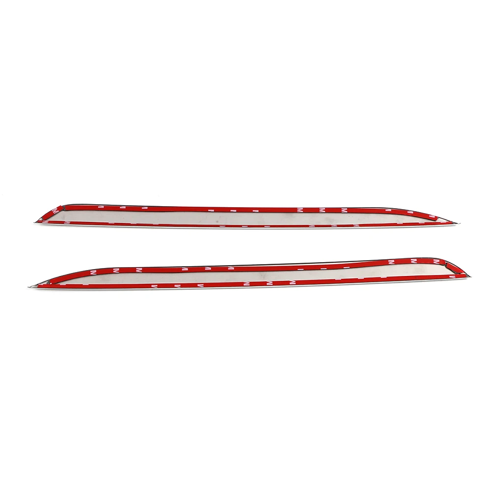 

CarMango Car Accessories Rear Fender Bumper Plate Chrome Trim Pad Cover Frame Sticker Decoration for Toyota Camry XV70 2017-2020