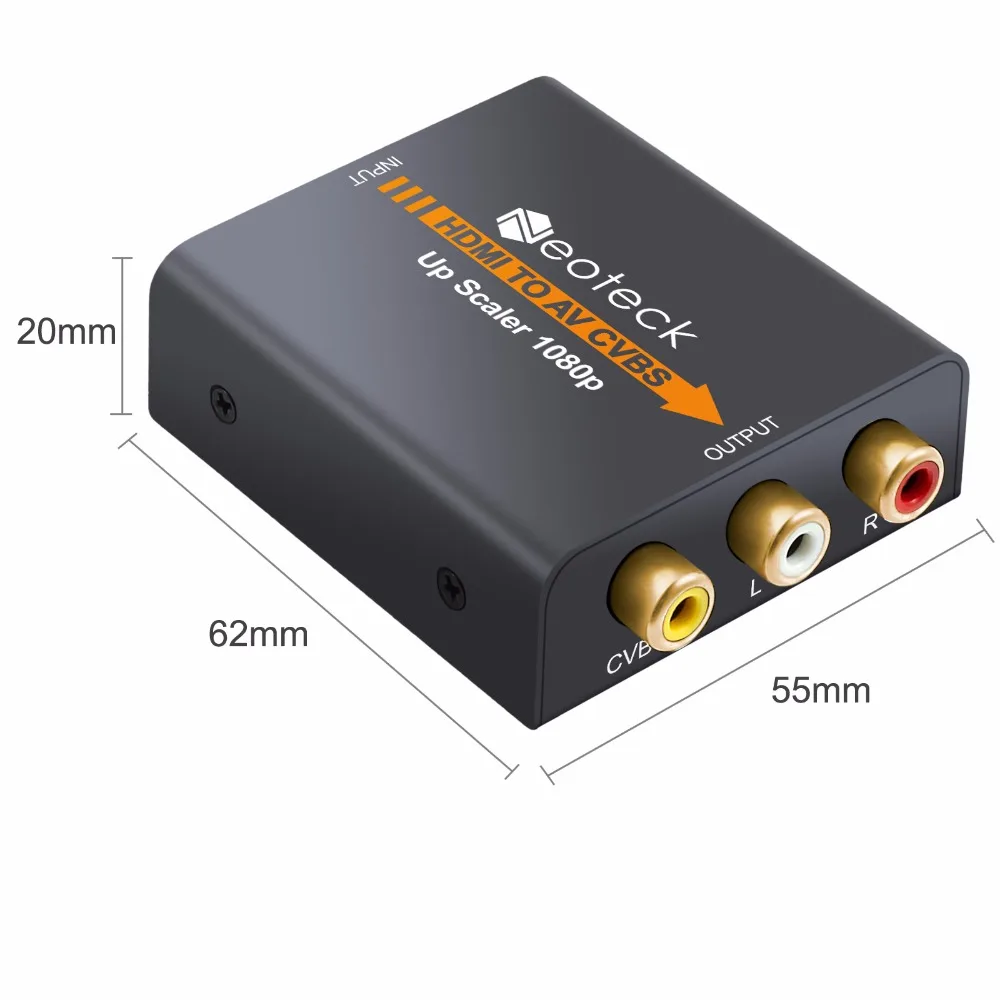 ESYNiC HDMI к 3RCA AV CVBS видео звук композитный конвертер 1080p для ТВ Blu Ray DVD Xbox PS3 PS4 Стере R/L аудио адаптер