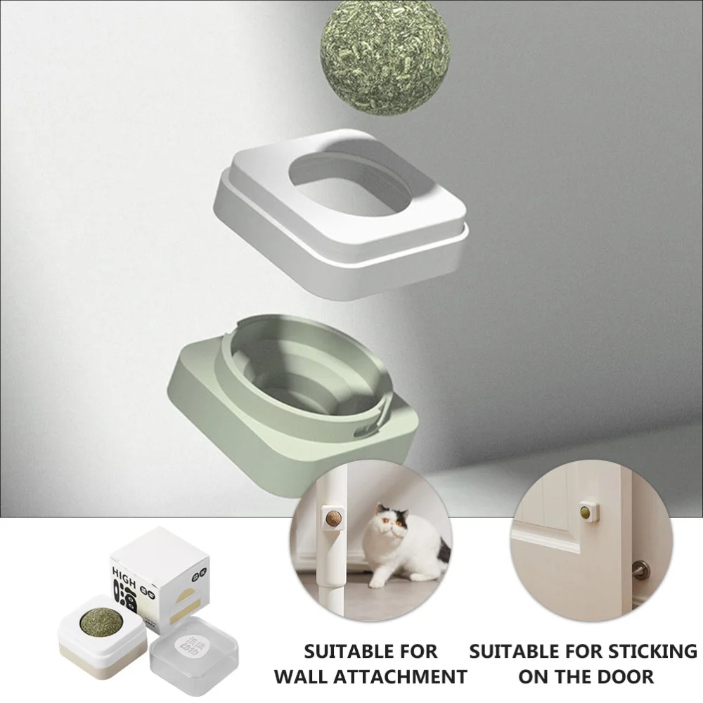 

Wall Mounted Catnip Rotatable Cat Pet Kitten Molar Teeth Cleaning