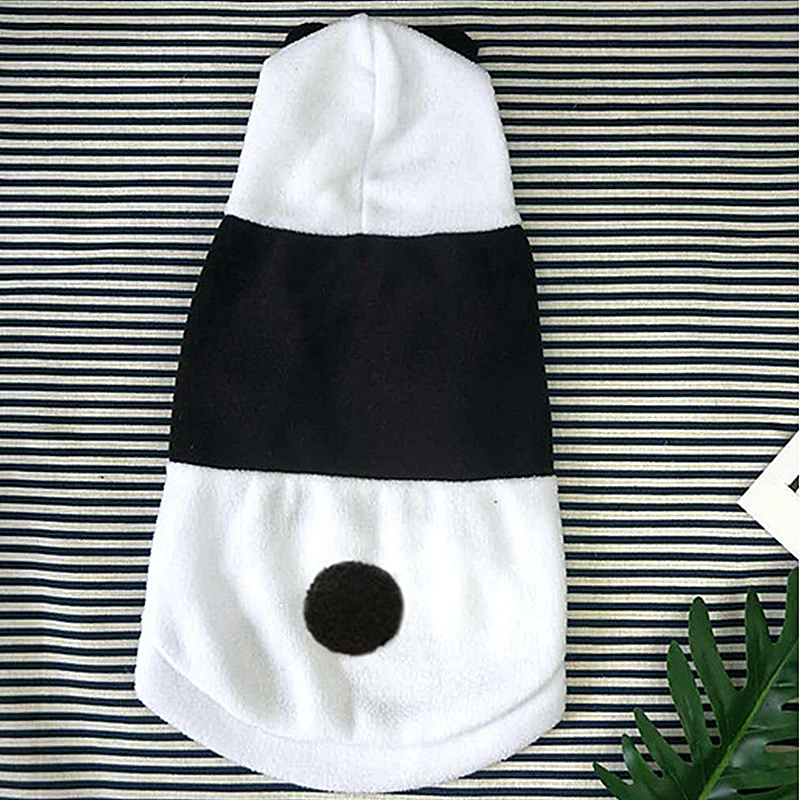 Осенне-зимнее флисовое пальто в форме панды для питомца одежда щенка пуловер