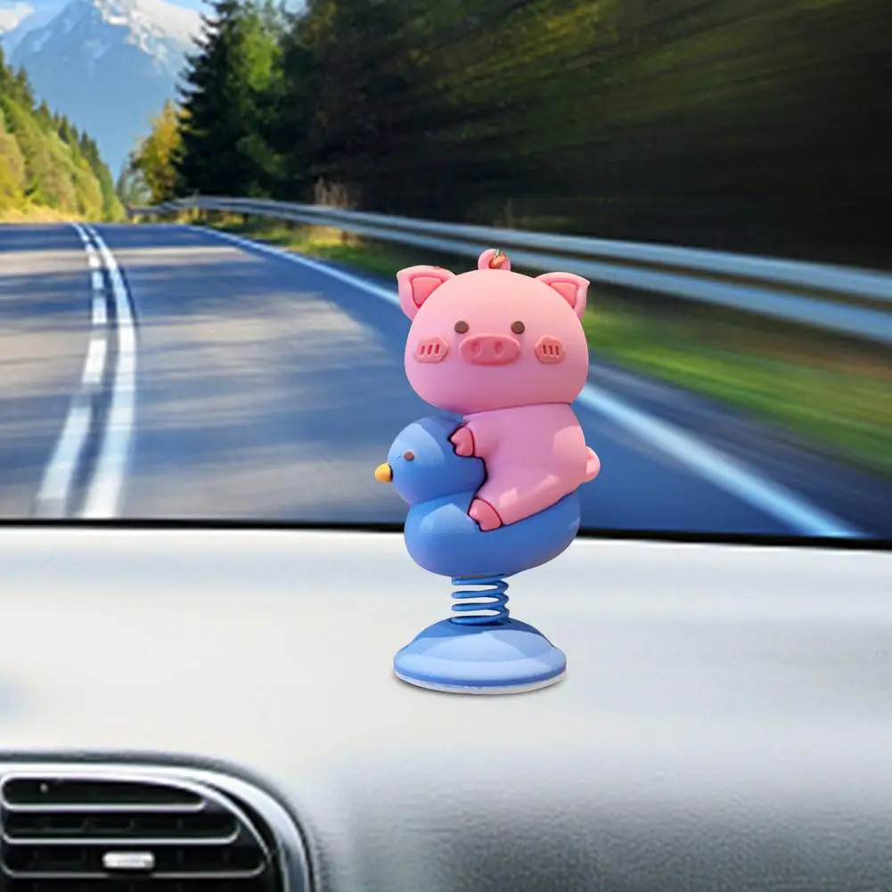 

Cute Animal Shaking Head Car Dashboard Ornament Doll Interior Spring Toys Decoration Creative Gift For Table Home Office Decor