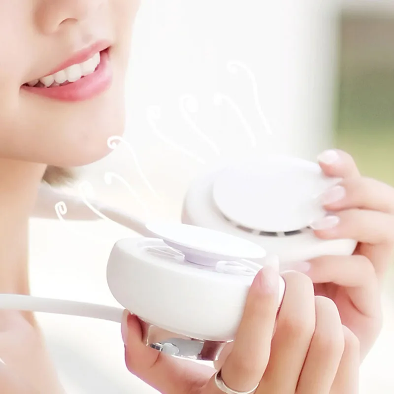 

Portable Fan 360 Degree Hanging Neck Fan USB Ultra-Quiet with 3 Adjustable Wind Speed for Classroom Sport Office Outdoor