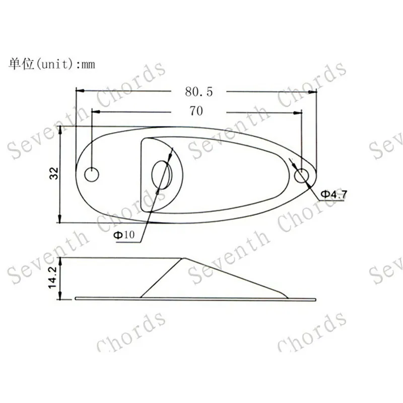 12 шт./лот 3 цвета в стиле лодки электрическая бас-гитара металлические пластины