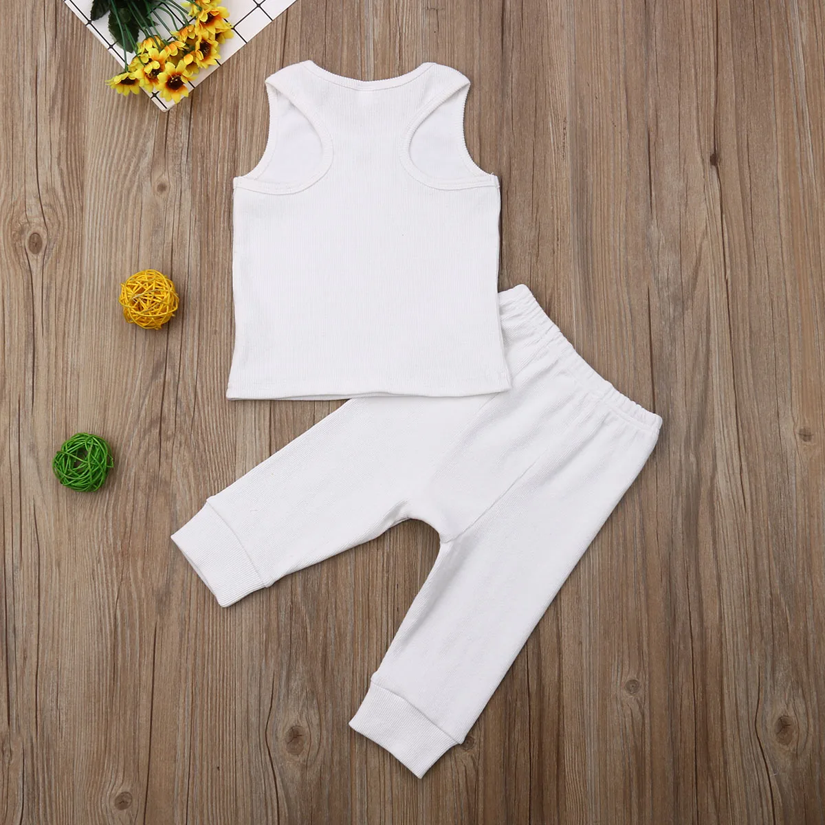 

Summer Outfits Cute Newborn Kids Baby Boys Girls Tops T-shirt Pants Clothes 2PCS Set 0-24M
