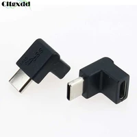 1pcs 90 degree usb 3 1 type c male to female usb c converter adapter type c connector for samsung huawei smart phone portable