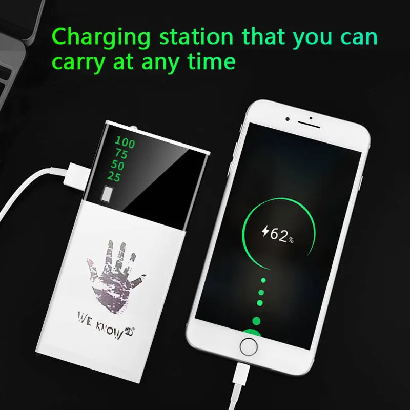 TUOSHIKE 6000 мАч Внешний аккумулятор для iPhone 7 8 Plus XS MAX samsung Xiaomi huawei с двумя usb-портами мультяшный блок питания