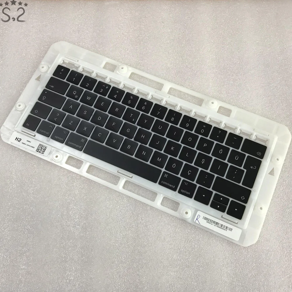 A1706 A1707 Keycap для Macbook Pro retina 1" 15" Key cap Немецкий/Испанский/Турецкий/французский/японский/Великобритания/США/Корейский/Итальянский ключи