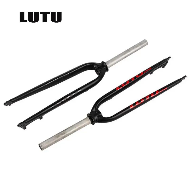 

MTB Bike Rigid Fork LUTU 26/27.5/29" Aluminum Alloy 1-1/8 Threadless Disc Brake High Quality Bicycle Accessory