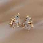 2021 новые модные милые серьги в виде животных темпераментные серьги в виде котенка Совы с жемчугом для женщин и девушек ювелирные изделия вечерние Ринок