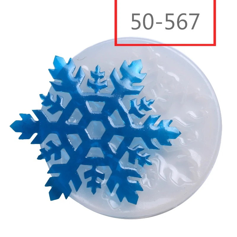 4 вида рождественских белых снежинок силиконовая форма конфеты снежинки