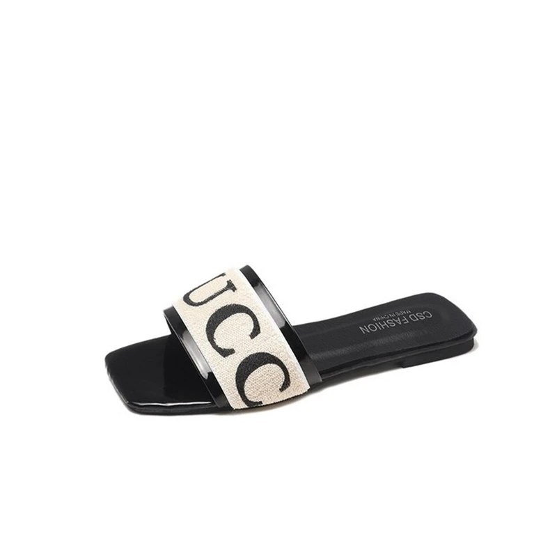 

Summer 2021 Korean Version of The New Fashion Casual Women's Slippers, Comfortable Flat Shoes, Sandals, Large Size 35-42