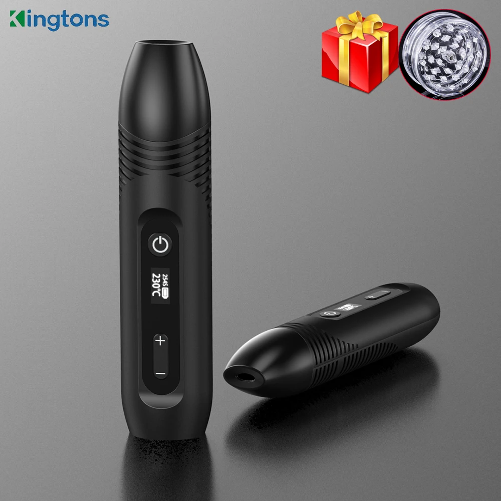 Оригинальный Kingtons BLK Kiss сухой травы испаритель 1600 мАч vape комплект керамический