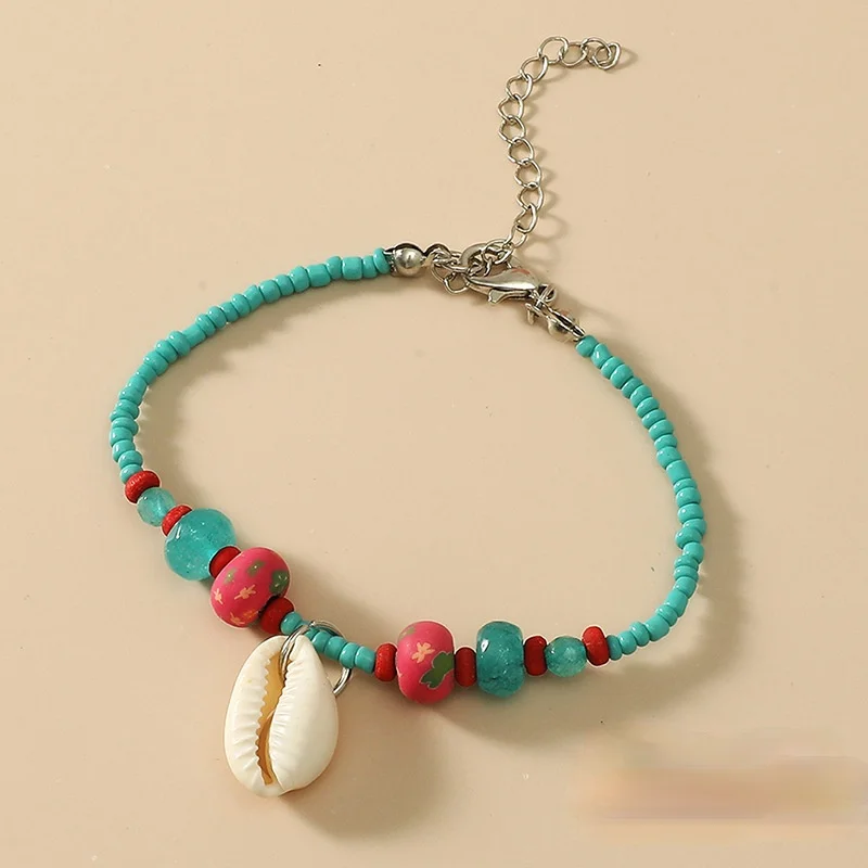 

New Bead Shell Bracelet Choker Necklace Simple Women's Jewelry Hot Selling Two Layer Chain Necklace