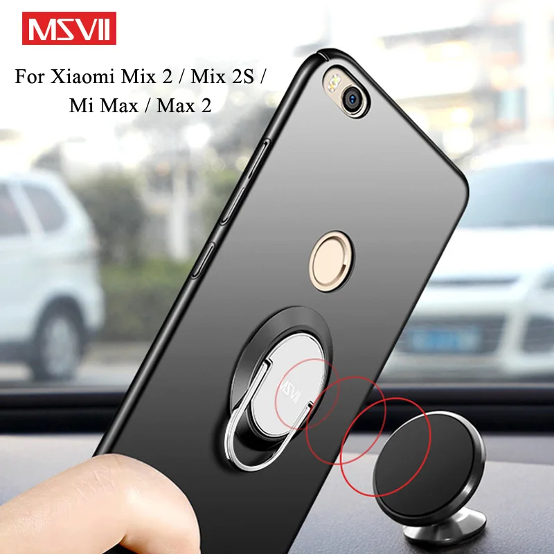 Чехол для Mi Max 3 MSVII кольцо пальцев матовый чехол Xiaomi 2 Xiomi металлический держатель