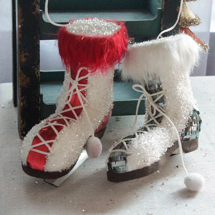 9-дюймовые рождественские украшения сани Рождественские Подвески для новогодней