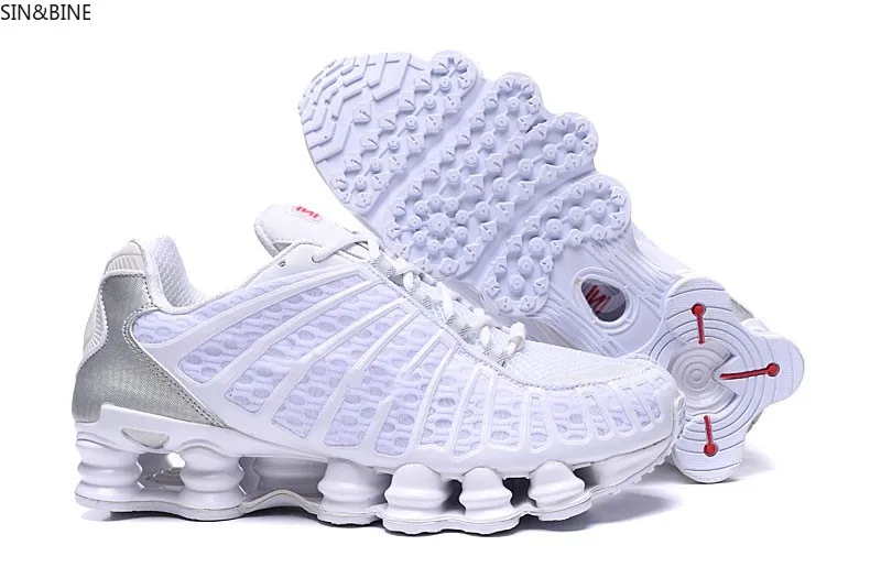 

2020 Top Quality Shox Tl Mens Running Shoes Breathable Sneakers Black White Outdoor Walking Sports r4 Trainers