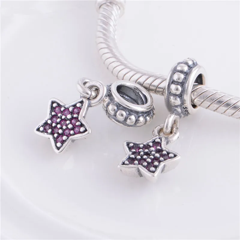 Бусины-Подвески для изготовления ювелирных изделий 4 цвета из серебра 100% пробы со