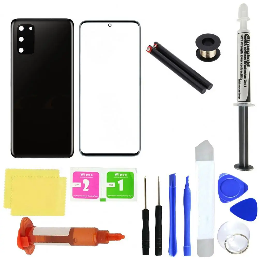 

Professional Replacement Front Glass Screen Back Cover Repair Tools Kit for Samsung Galaxy S20 S20 Plus S20 Ultra