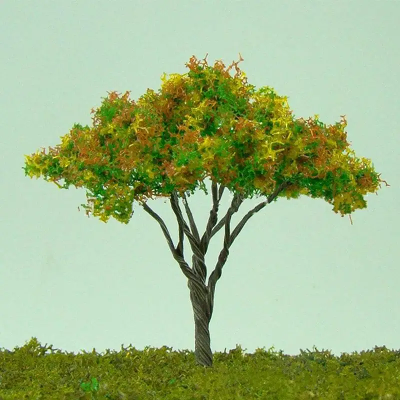 

Den Micro Landscape Model Material Diy Building Sand Flower Tree Mini Model Small Table Wire Tree B7Y0