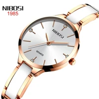 nibosi luxury brand women waterproof watches ladies creative ceramic bracelet quartz watch watches female clock relogio feminino