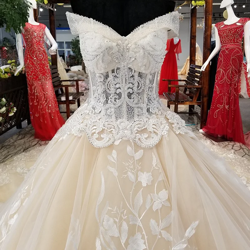 LS72210 свадебное платье кружевные цветышнурок цветка мантии венчания платья v neck от