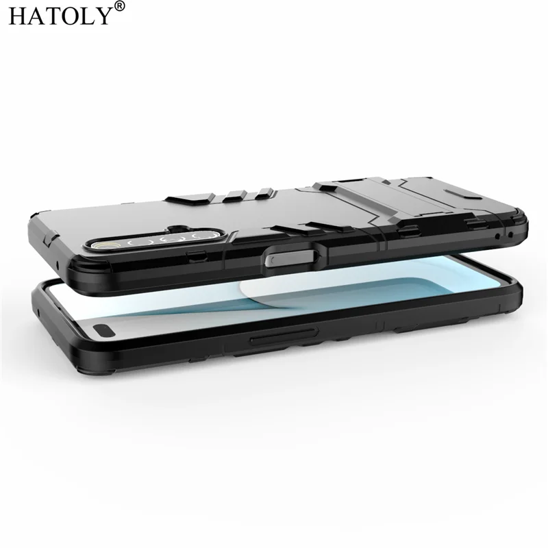 hatoly for armor case realme x50 5g case shockproof robot silicone rubber hard back phone cover for oppo realme x50 global cover free global shipping
