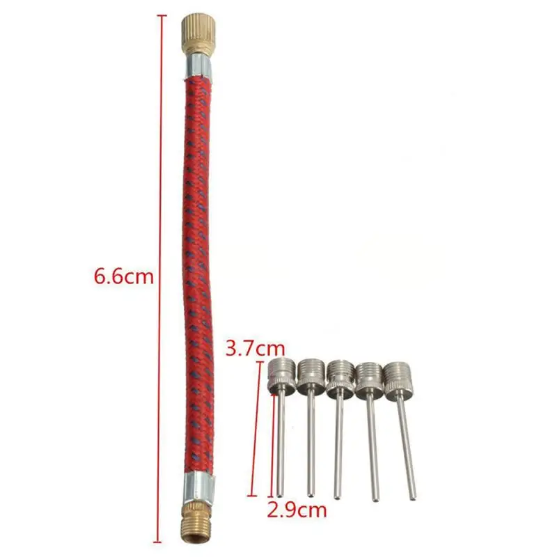 7pcs/lot Inflate Bike Pump Adaptor Set Needle Valve Football Connector Air Bed Tyre Bicycle Accessories Dropshipping | Спорт и