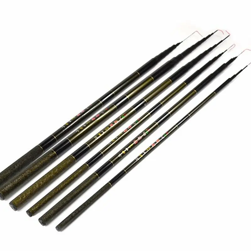 Удочка из углеродного волокна телескопическая рейка длинные поток полюс