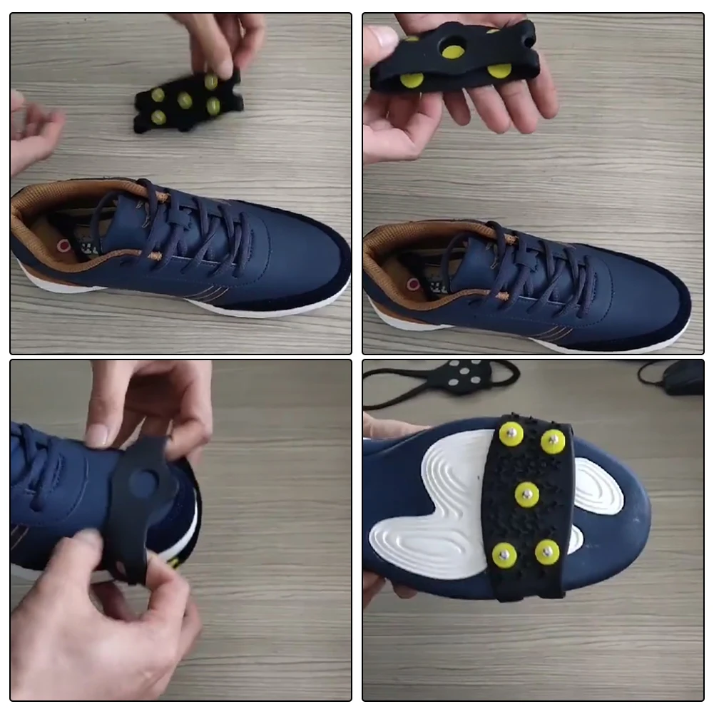 5 шипов искусственные скобы уличные Нескользящие для снега скалолазания ледяные