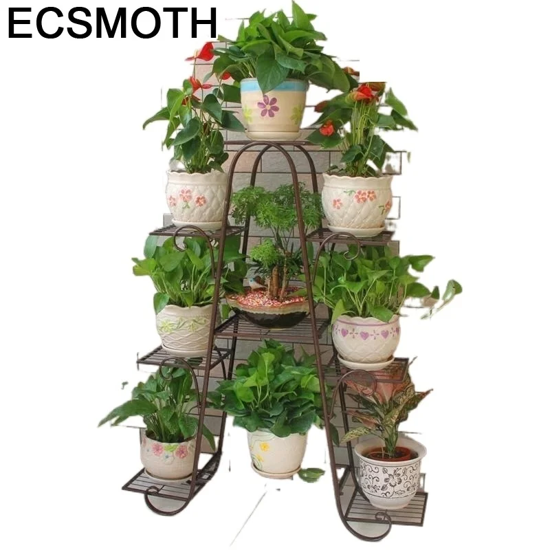 

Outdoor Support Plante Shelves Decor Sera Balkon Salincagi Metal Raflar Shelf Plant Stand Balcon Balcony Flower Iron Rack