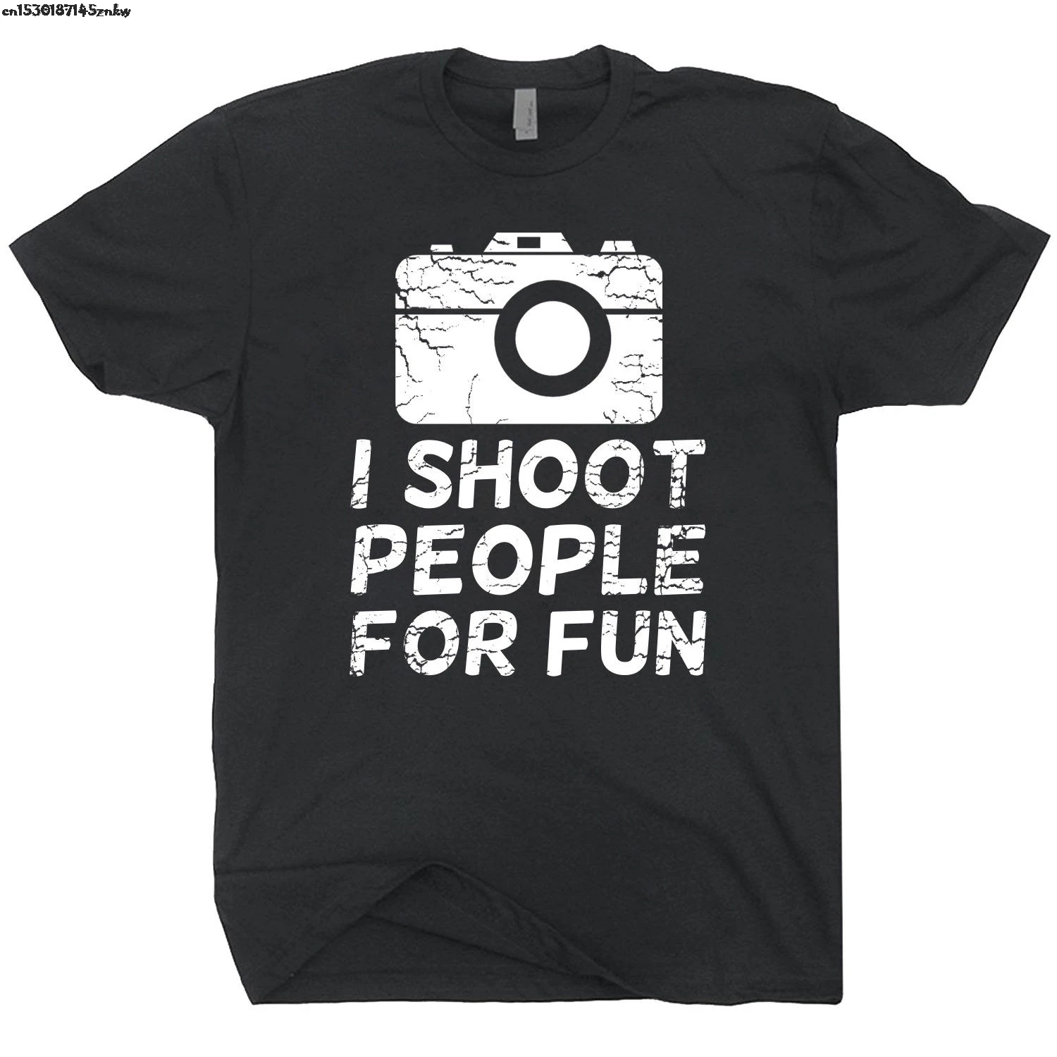 Футболка с принтом Мужская футболка коротким рукавом Веселая надписью I Shoot People