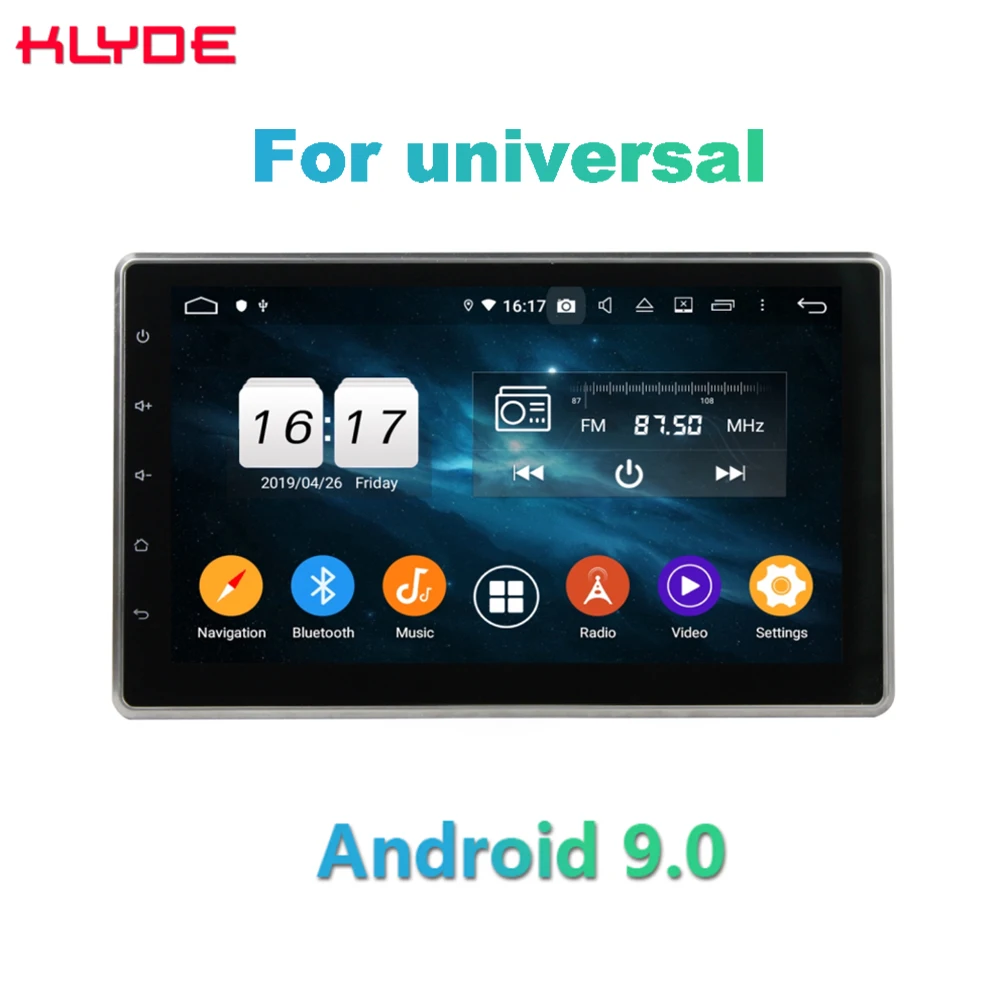 KD 1000 klyde Android 9 0 PX5 автомобильный Dvd плеер Octa Core 4g Ram/32g Rom 2 Din головное устройство для