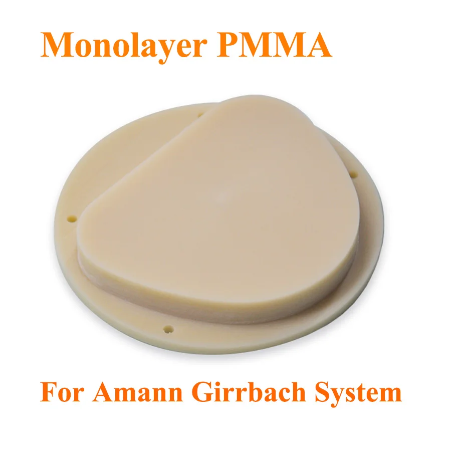 

3 Pieces 89x71x12mm PMMA Dental CNC Material/ AG PMMA Block For Temporary Crown and Bridge