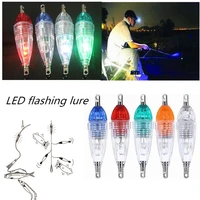 5 colors profesional outdoor night solid waterproof rust led flashing lure fishing lights