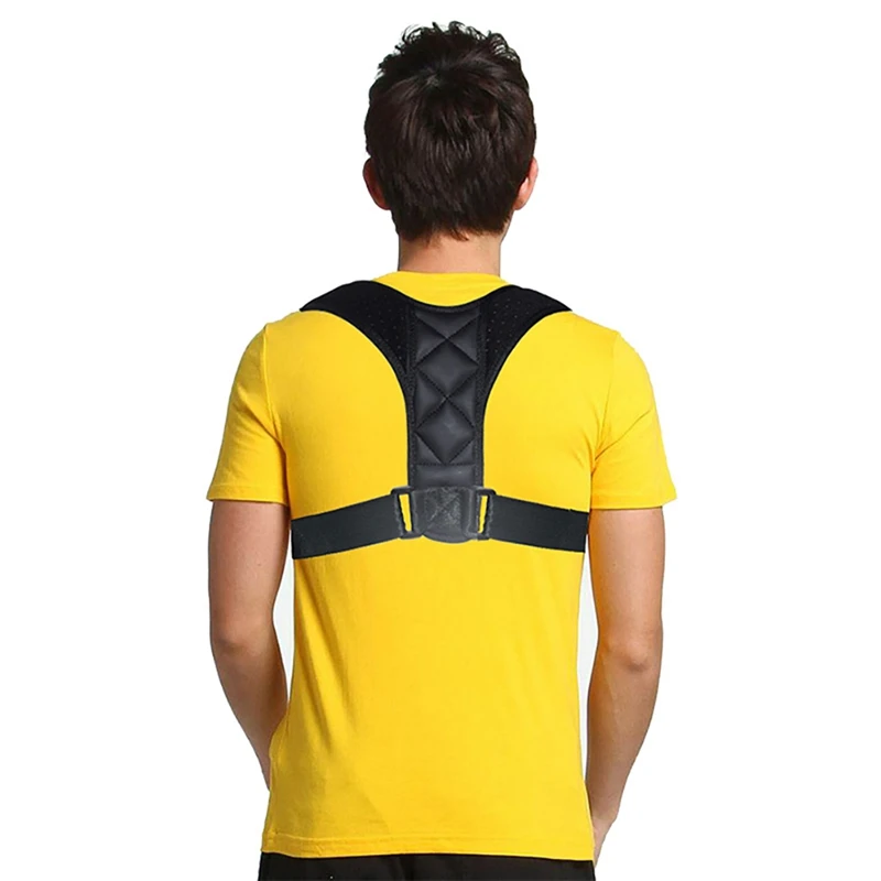 Men Women Adjustable Shoulder Posture Corrector Back Support Strap Brace Spine Lumbar Orthopedic Belt | Спорт и развлечения