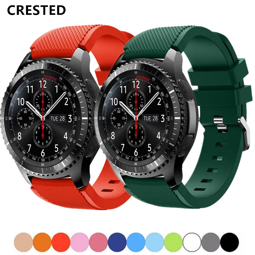 Ремешок для наручных часов браслет Samsung Galaxy watch 46 мм active Gear S3 Frontier 2 20 22 amazfit bip