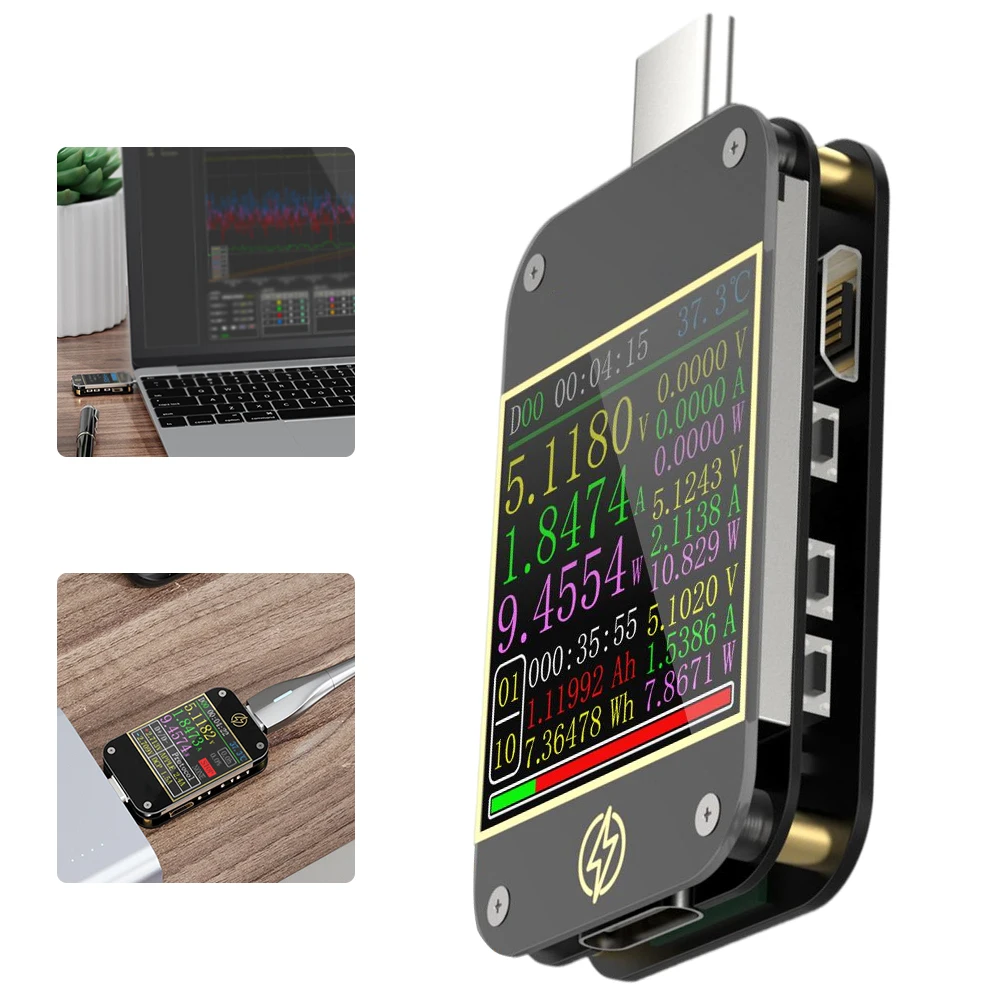 

Тестер напряжения и тока FNIRSI-C1 Тип C измеритель мощности Вольтметр Амперметр Быстрая зарядка устройство детектор USB вольтметр проводной дет...