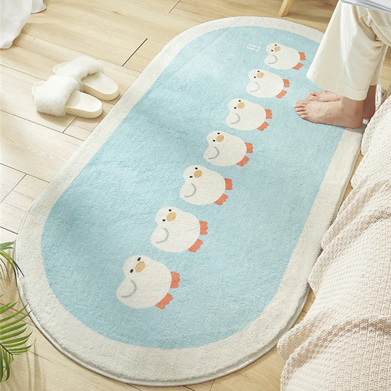 new cartoon animal soft long carpet bedroom bedside non slip tatami floor mat cashmere home living room area rugs free global shipping