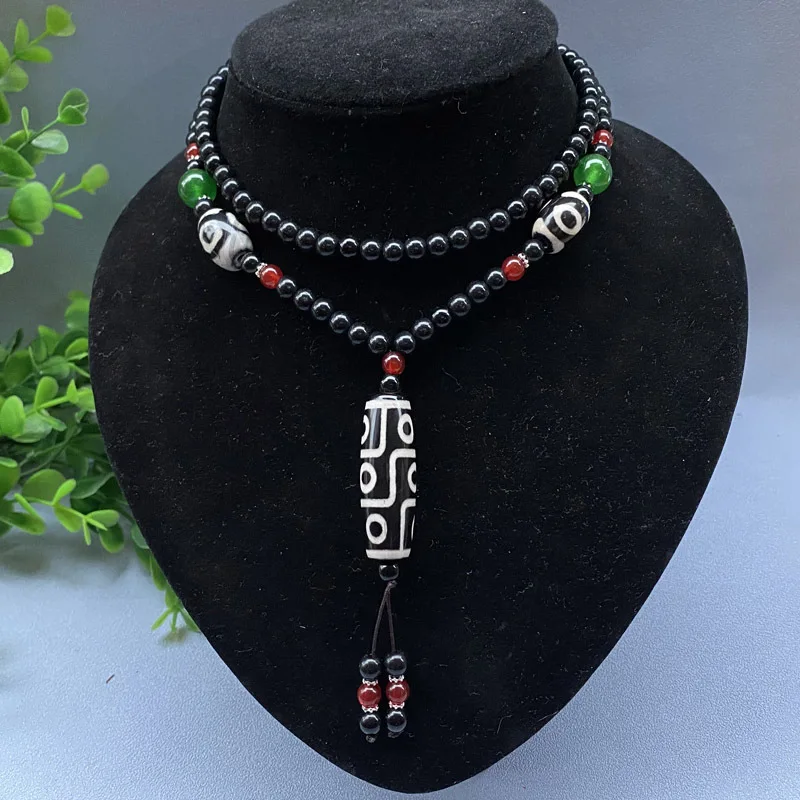 Подвеска Nine Eye Тибет Dzi Drop Ожерелье-чокер из натурального камня модный стиль