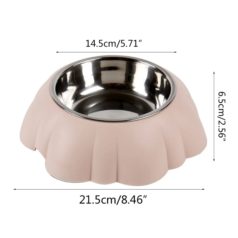 

Mini Stainless Steel Angled Tilt Pet Feeder for Dogs Puppies Kittens Pet Feeding Bowl Cat and Dog Water Bowl 5.71inch