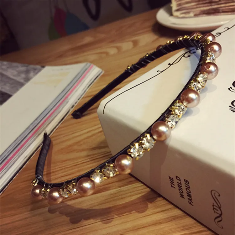 Новинка 2019 роскошный дизайн изящная жемчужная лента для волос с кристаллами