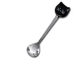 Чайная ложка для кошек из нержавеющей стали вилка фруктов десертная конфеты