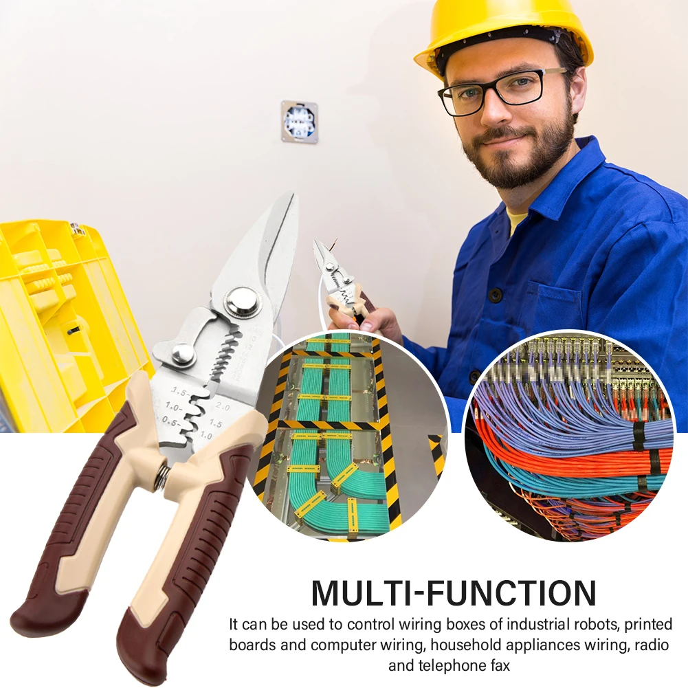 

Professional Crimping Plier Alloy Steel Electrical Repair Hand Tool Portable