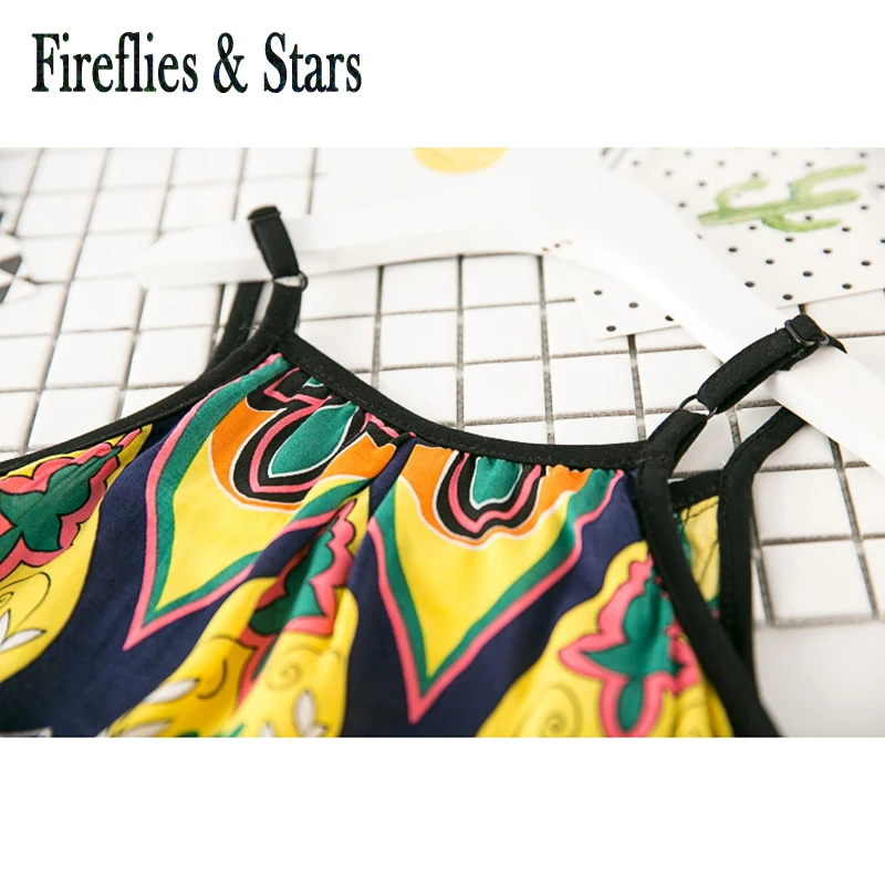 Летний дышащий хлопковый комбинезон на лямках для малышей Комбинезон девочек