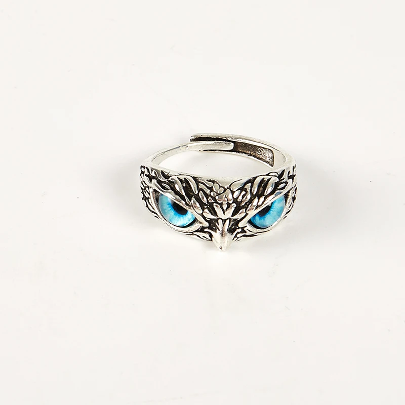 

Vintage Men And Women Owl Ring Silver Color Engagement Rings Jewelry Gifts