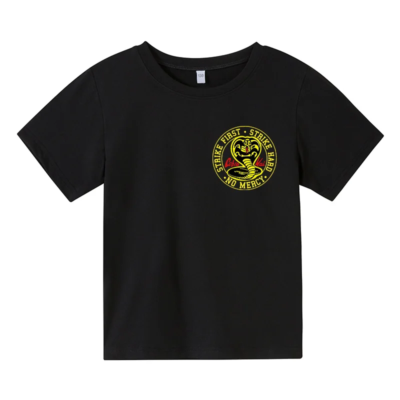 

Cobra gold style creative design of snake king T-shirt cartoon children short sleeve T-shirt original brand summer boy/girl outf