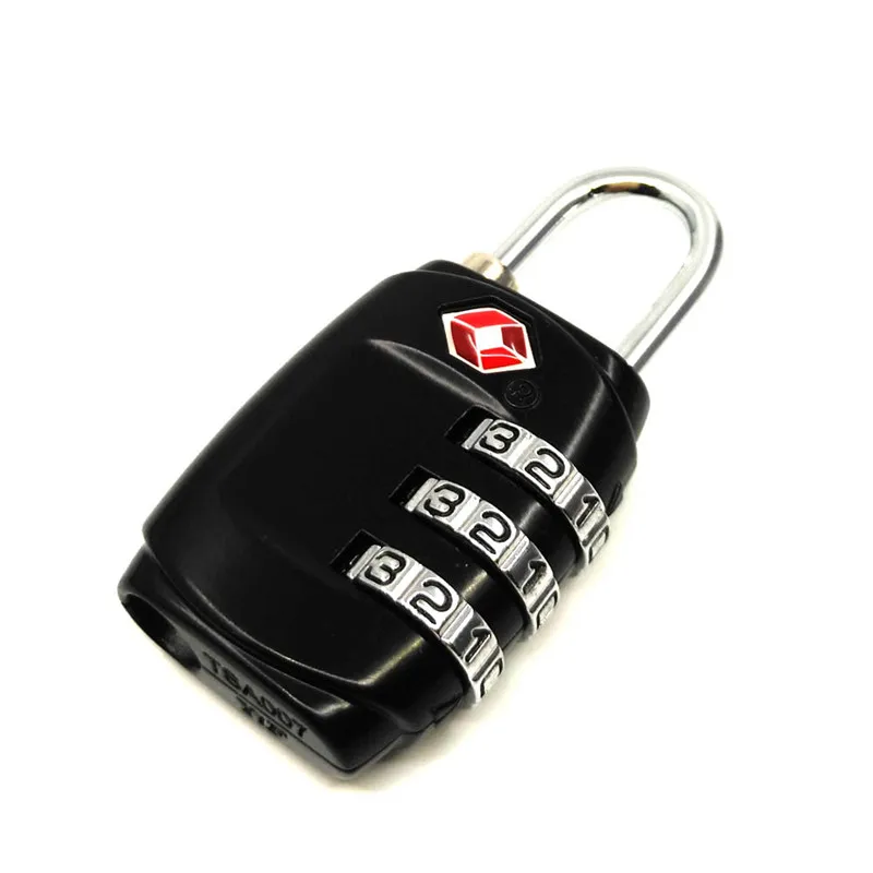 3-значный портативный кодовый замок TSA для ящиков чемоданов дорожных кодов защиты