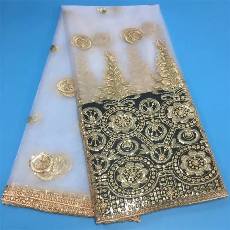 Высококачественное Сетчатое Тюлевое кружево с блестками новые индийские